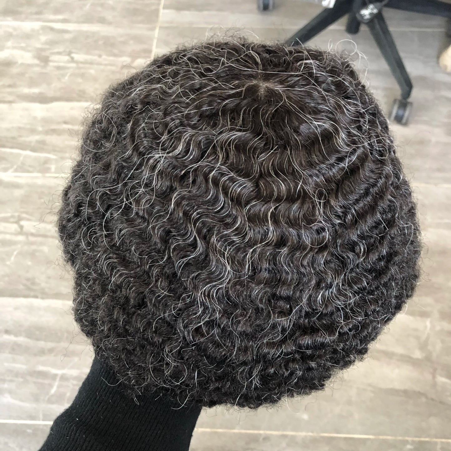 10mm 360 Afro Wave Human Hair Prosthesis Capillary Toupee Full Skin Base Hairpiece Units - Various Options Available