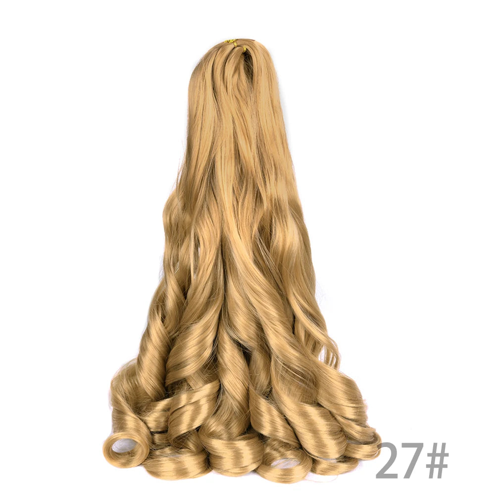 Loose French Spiral Curl Synthetic Pre-Stretched Braiding Hair