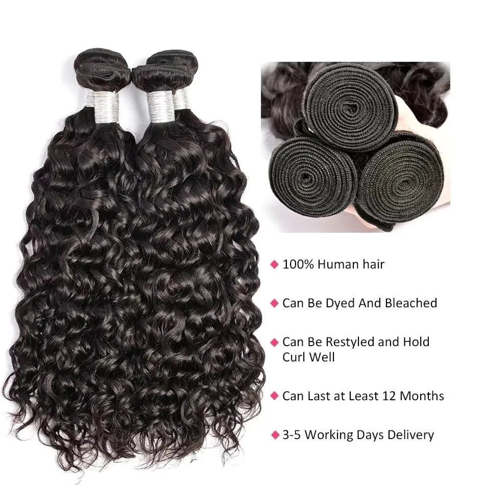 Deep Wave Brazilian Virgin Human Hair Bundles