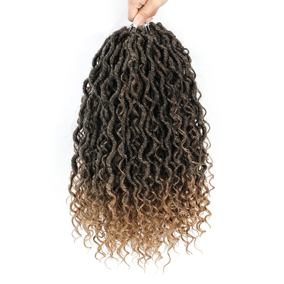 Faux Goddess Locs Synthetic Crochet Hair - Pre Looped
