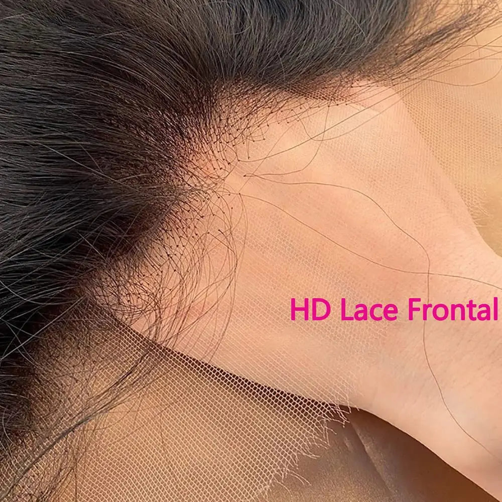 Deep Wave/Wet & Wavy Bundles With 13X4 Lace Frontal  - 100% Human Hair