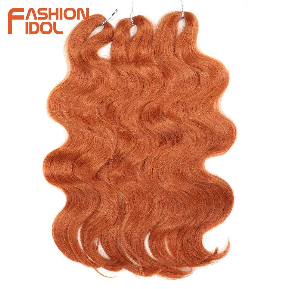 Soft Body Wave Synthetic Braiding Hair - Various Colors Available
