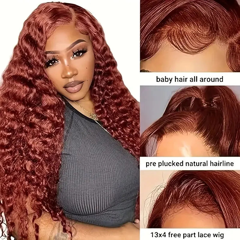 Loose Deep Wave - HD Transparent Lace Front Human Hair Glueless Wig