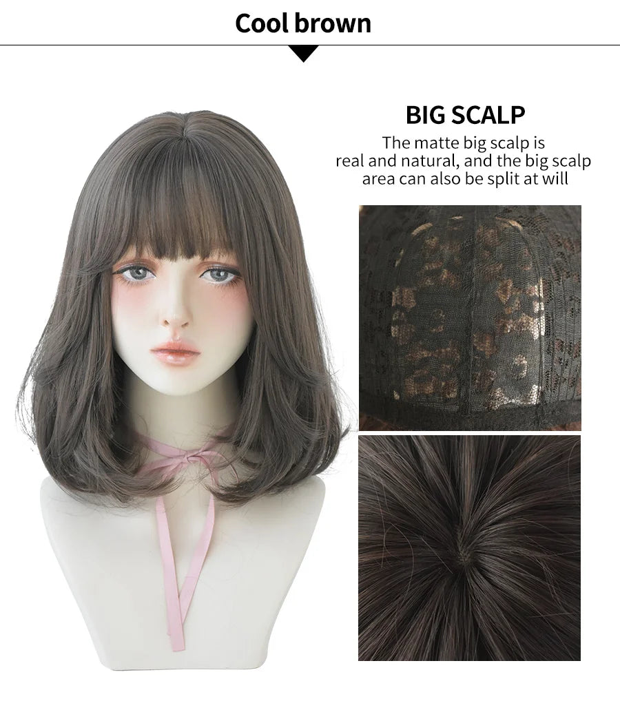 Short Bob Synthetic Wig - Various Colors Available