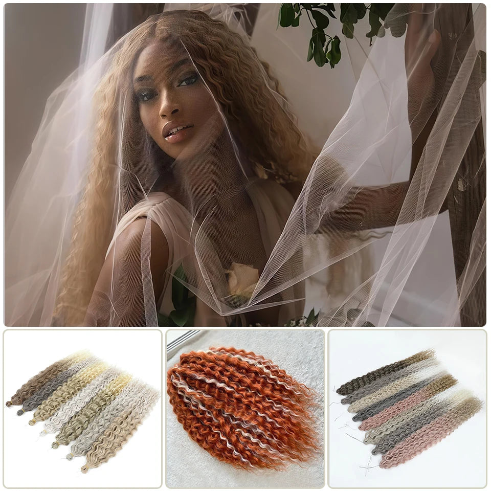 Synthetic Water Wave Twist Crochet Hair - Various Colors Available