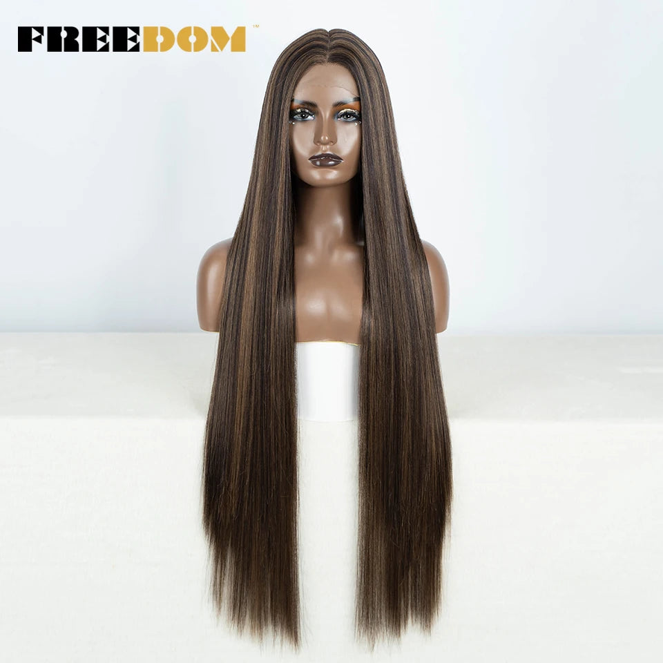 Straight Synthetic Lace Front Wigs - Various Colors Available