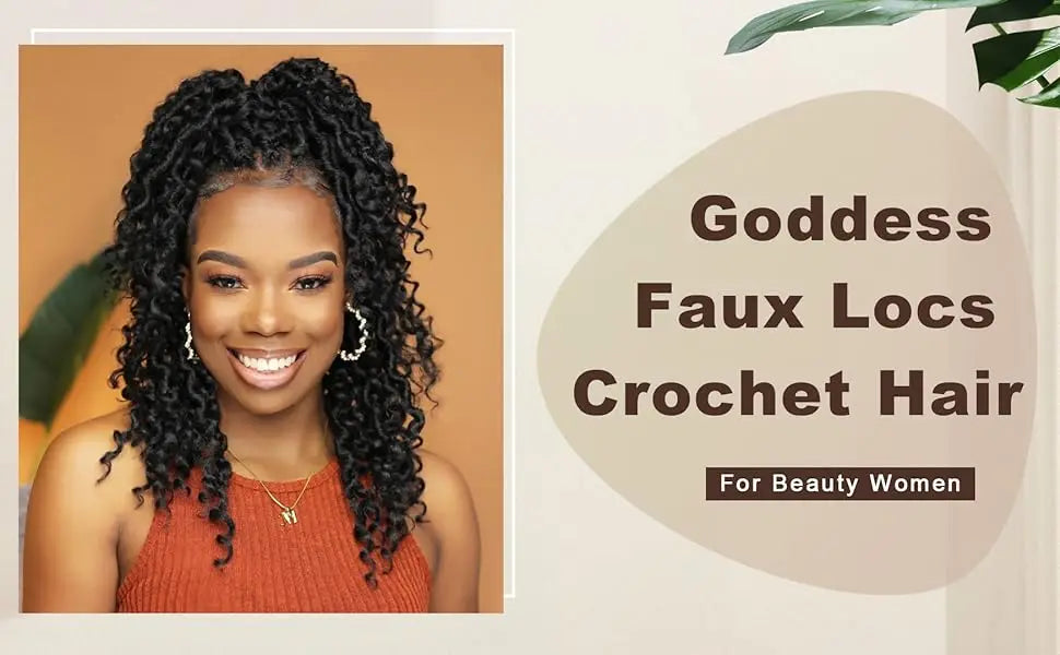 Faux Goddess Locs Synthetic Crochet Hair - Pre Looped
