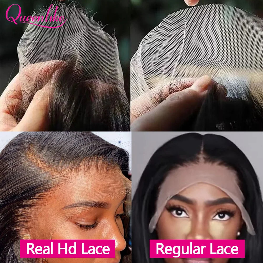 Straight Human Hair HD Invisible Lace Frontal Wig