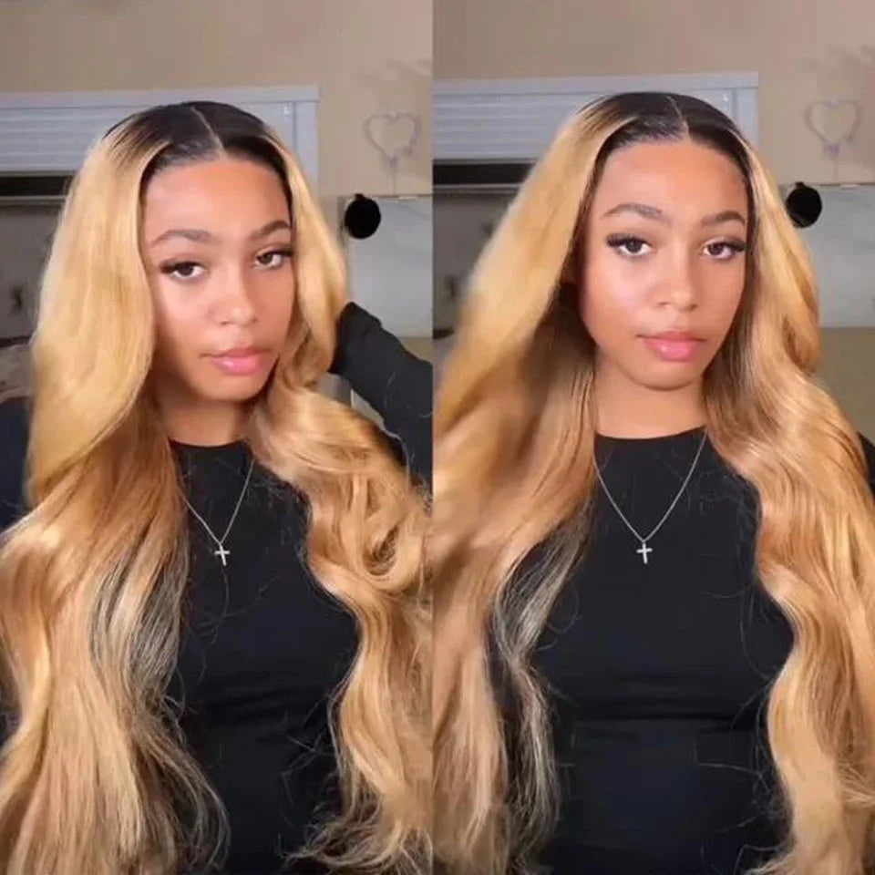 Ombre Blonde Body Wave Bundles - Brazilian Remy 100% Unprocessed Human Hair