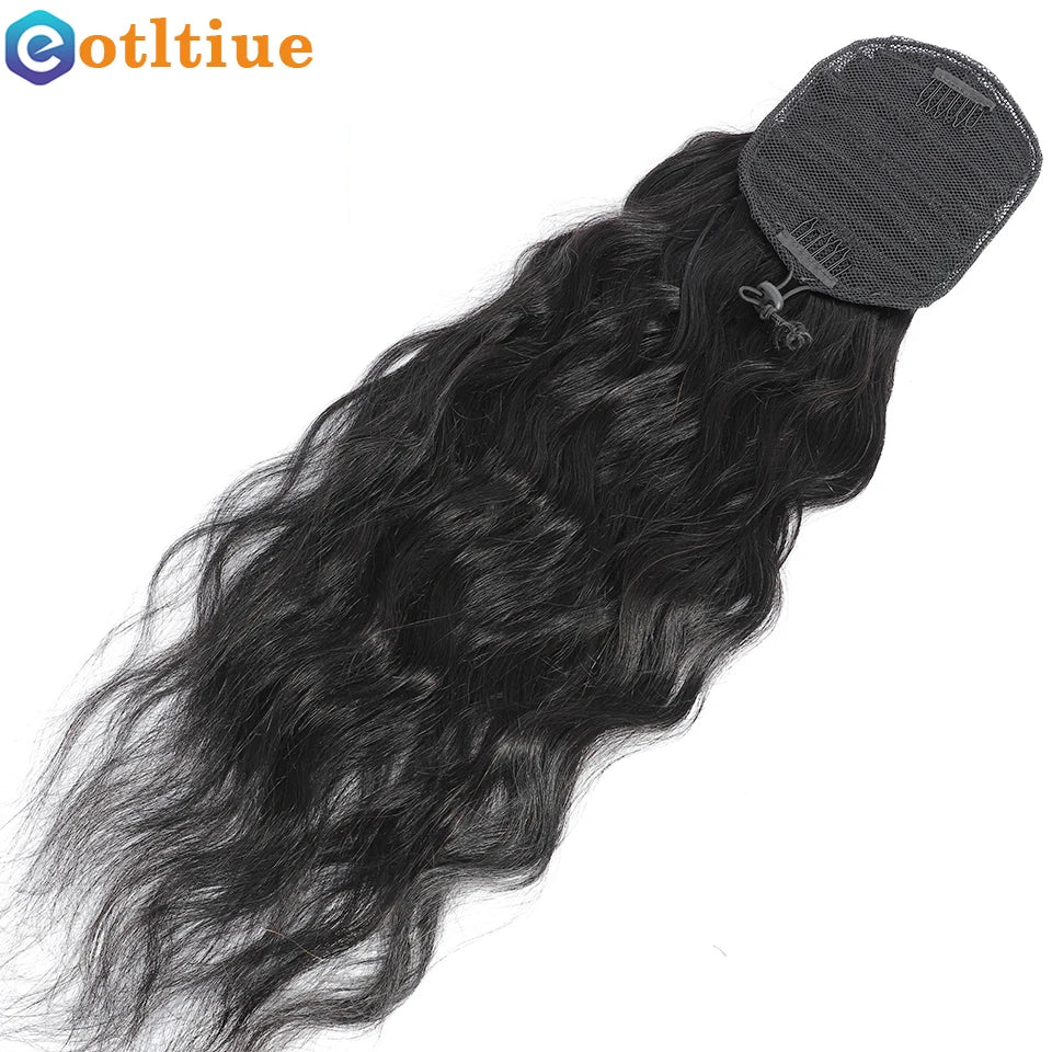 Body Wave Brazilian Remy Drawstring Clip In Human Hair Ponytail, 8-26 Inches Available