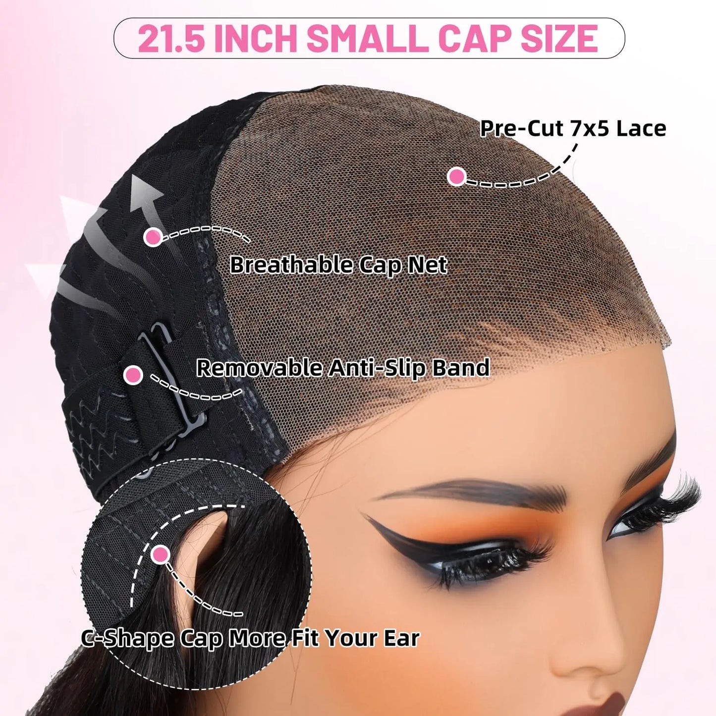Body Wave - Glueless HD Transparent Pre Bleached Lace Closure Ready to Wear Wig