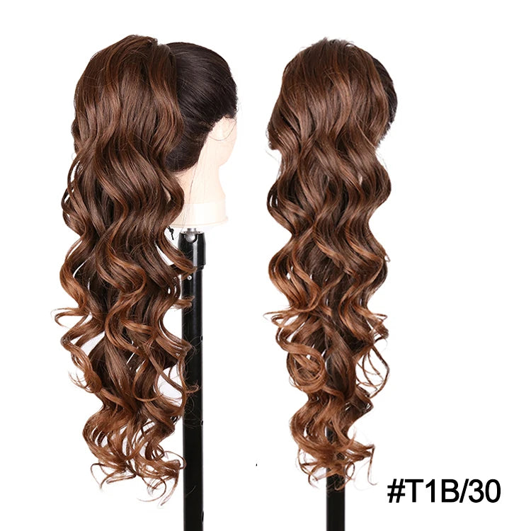 Long Synthetic Clip In Drawstring Ponytails - Various Options Available