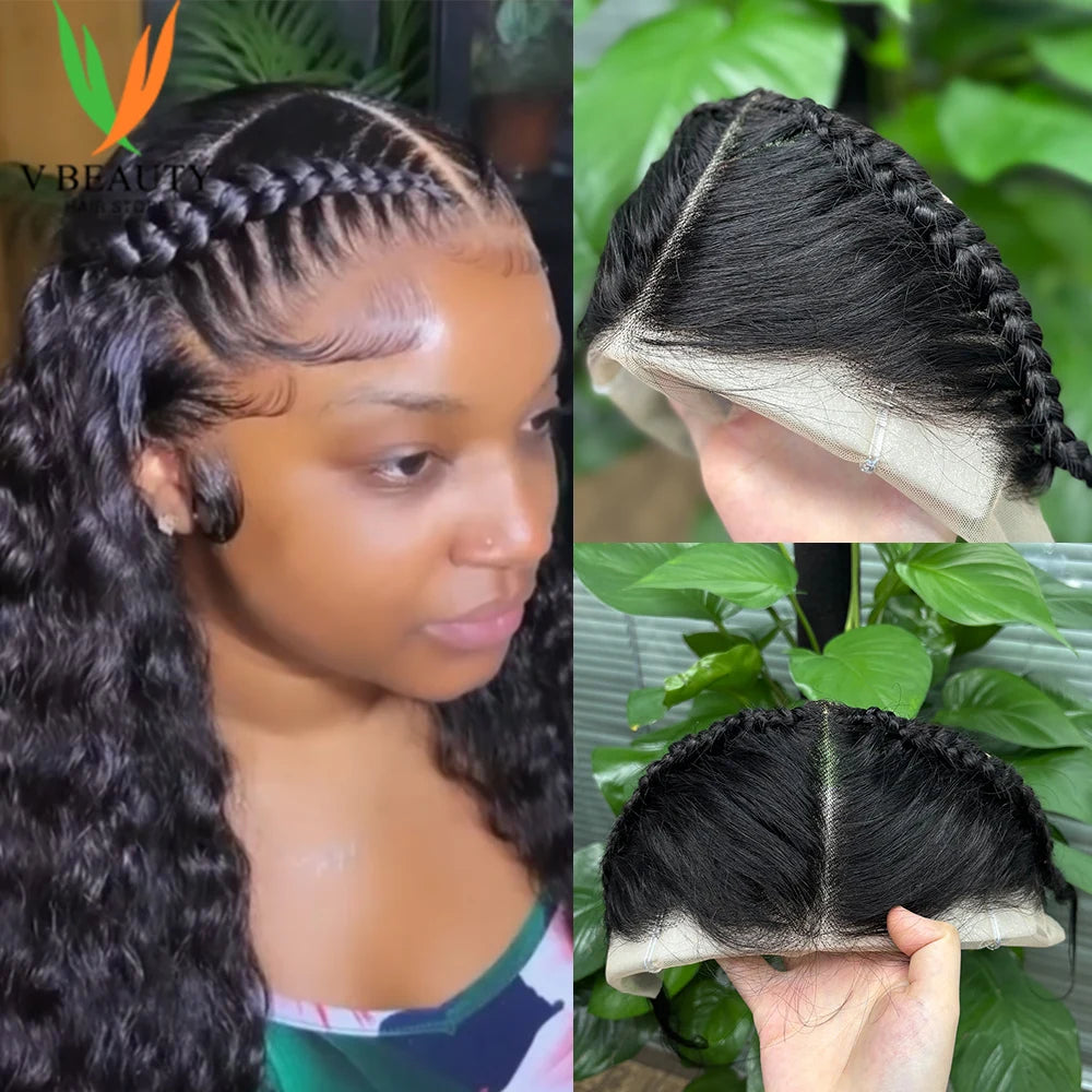 V Beauty New Brazilian Remy 13X4 Transparent Lace Frontal Only