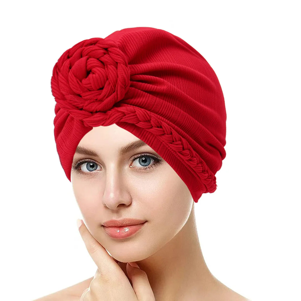 Women's Pleated Turbans in Various Colors