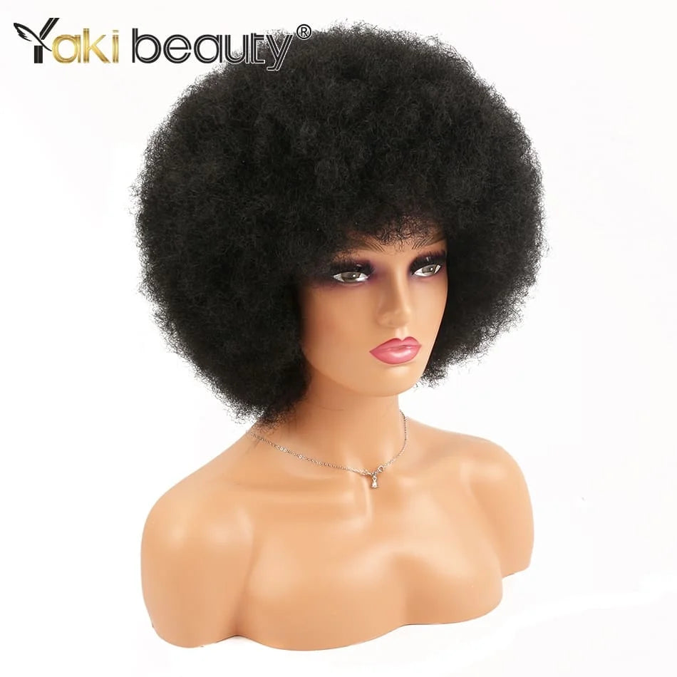 Synthetic Afro Kinky Curly Wigs - Various Colors Available