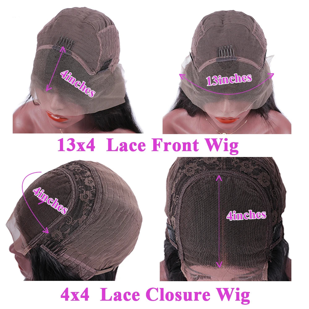Short Bob Kinky Curly Transparent Frontal Wig With 4C Edges Lace
