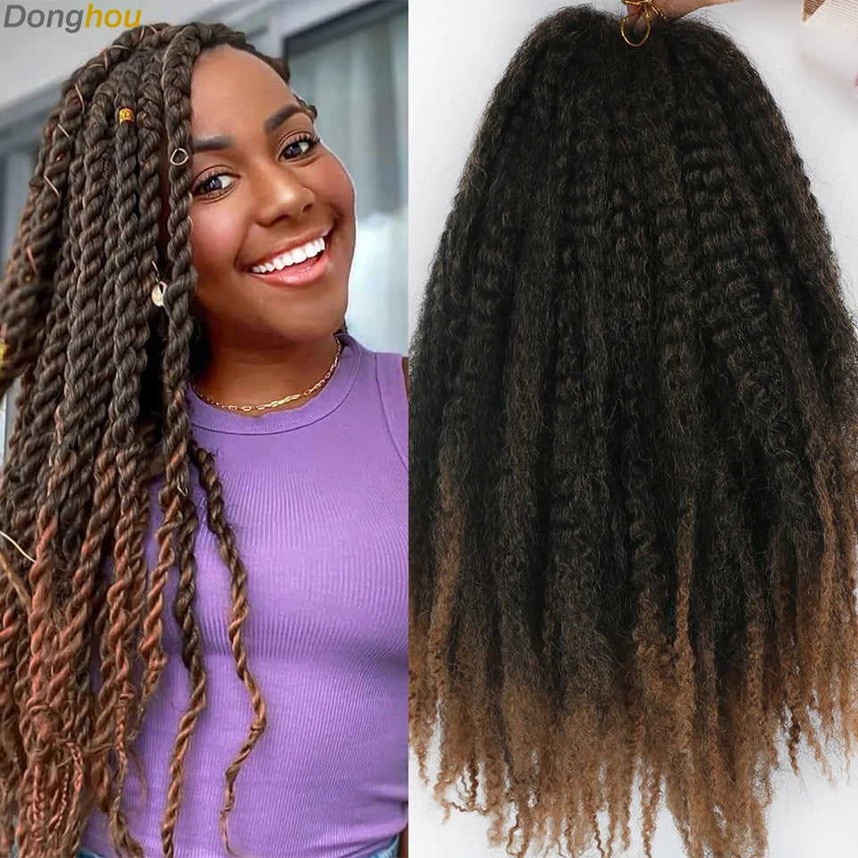 18 Inch Synthetic Marley Braiding Hair - Various Colors Available