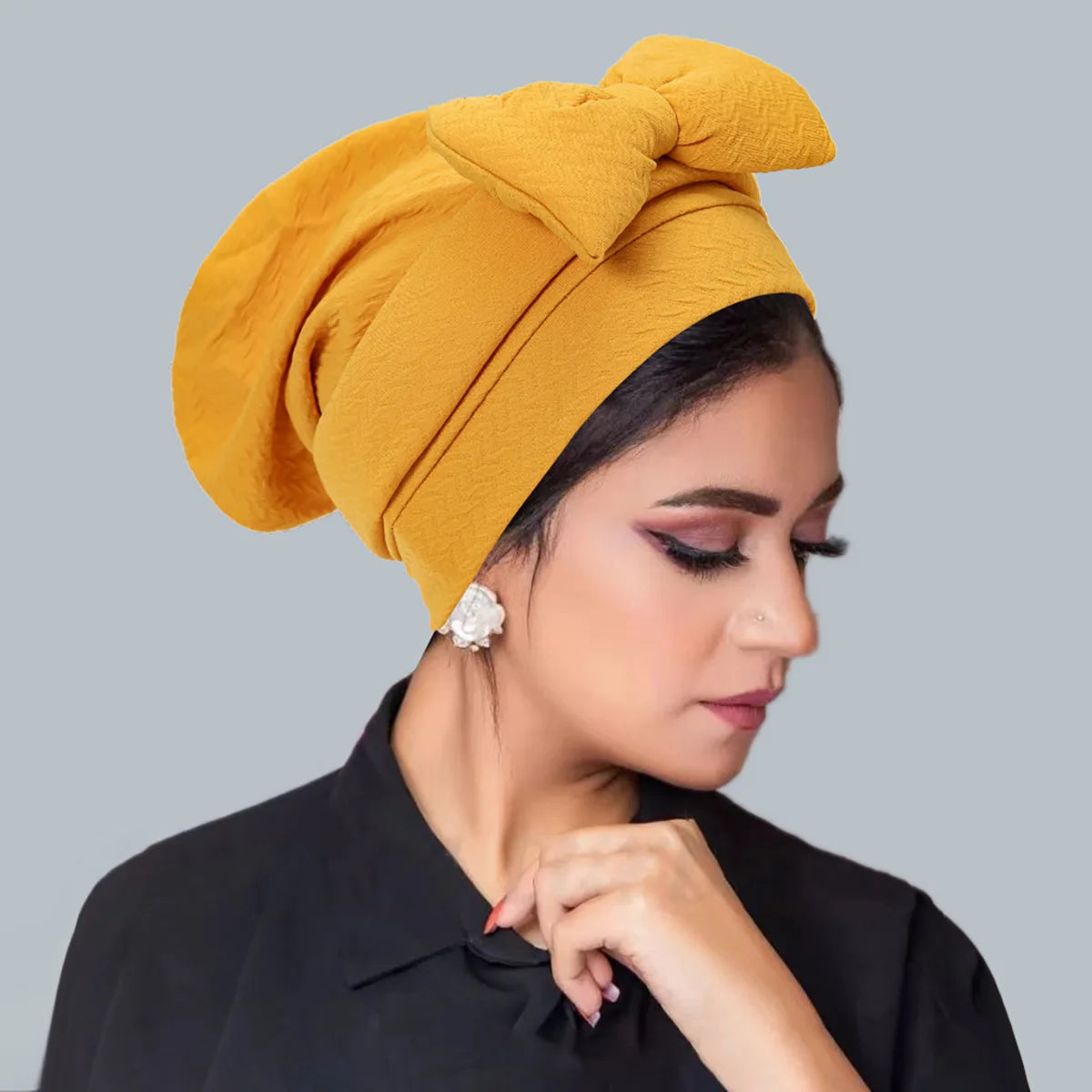 Women's Pleated Turbans in Various Colors