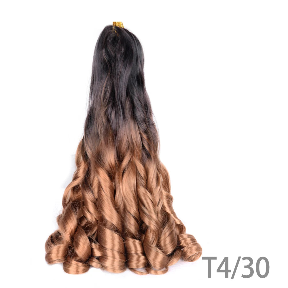 Loose French Spiral Curl Synthetic Pre-Stretched Braiding Hair