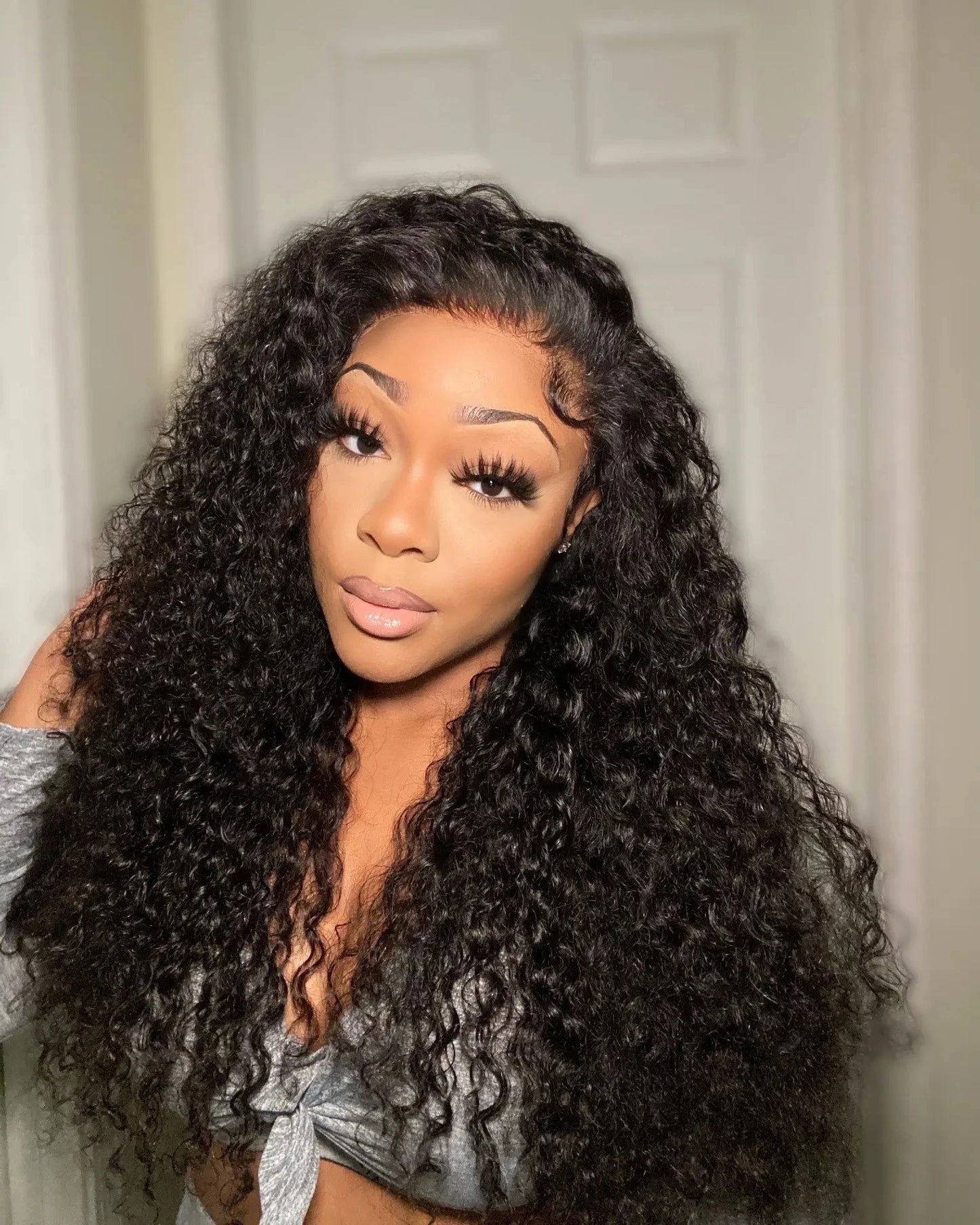 Brazilian Deep Wave Curly - Pre Plucked 360 Lace Front Human Hair Wig
