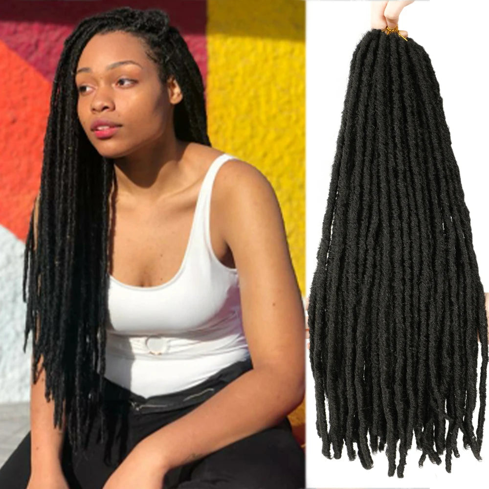Synthetic Faux Locs Crochet Hair - Various Colors Available