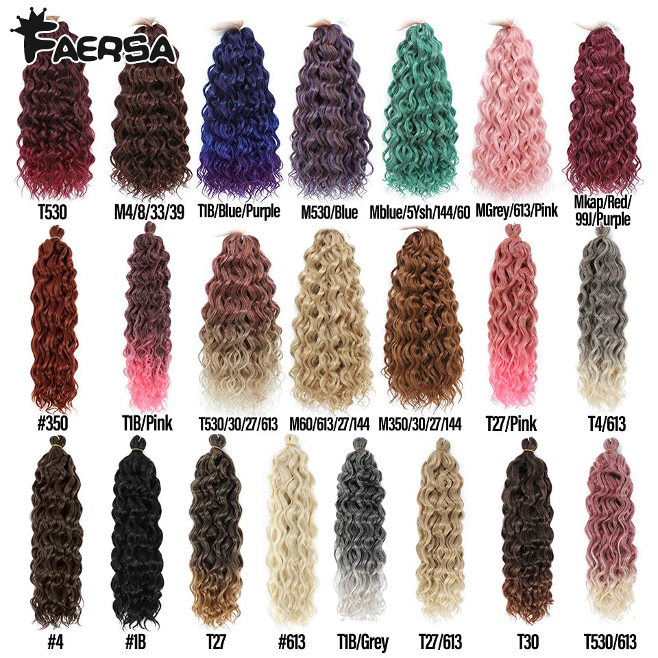 Deep Wavy Twist Synthetic Crochet Hair