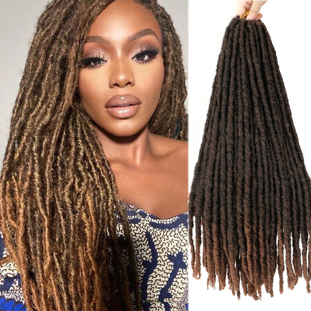 Synthetic Faux Locs Crochet Hair - Various Colors Available