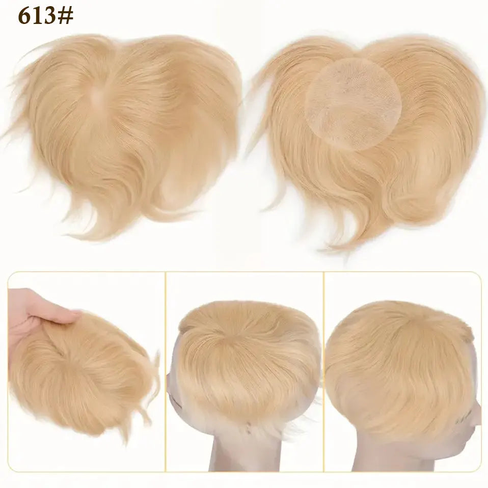 Side or Back Hair Patches Hairpiece for Men, Thin Skin, Toupee Patch, 8cm x 8cm - Various Options Available
