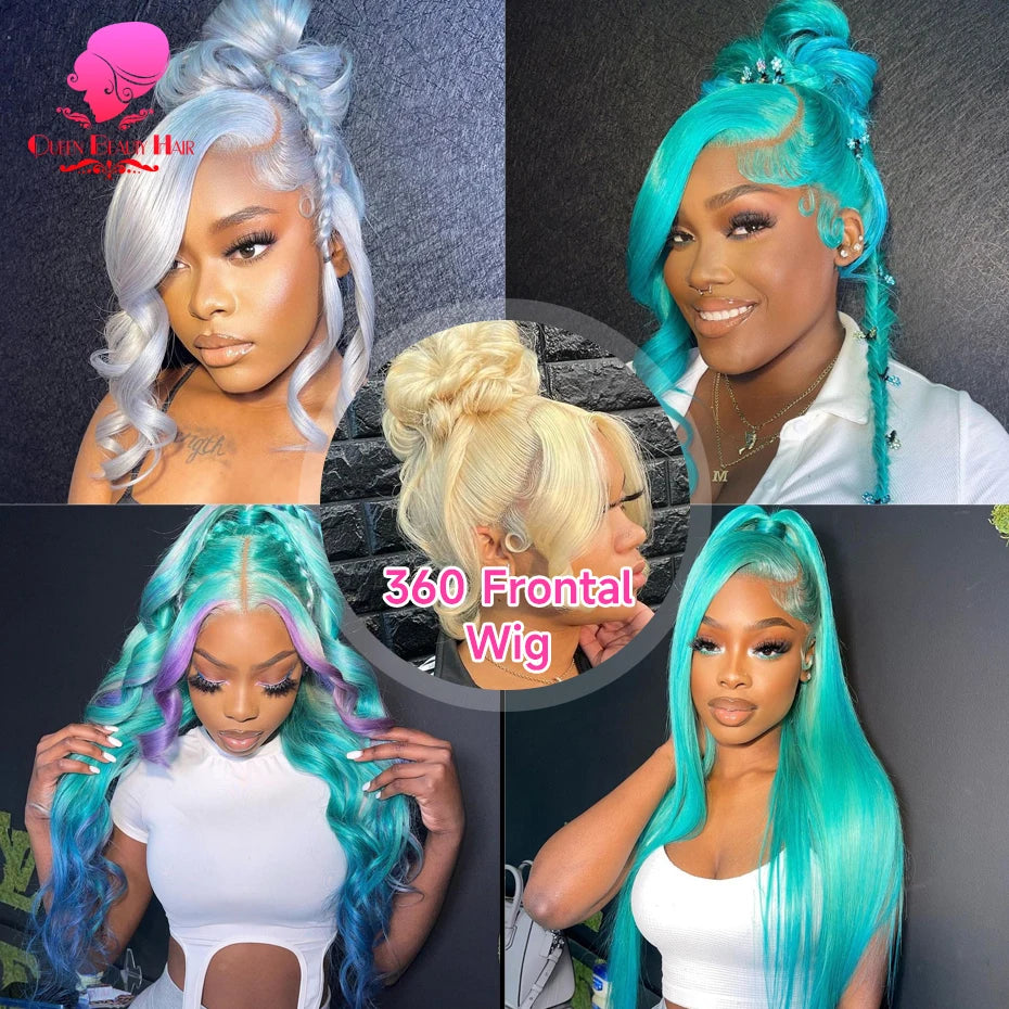 Blonde Bone Straight - 360 Pre Plucked Full Lace Frontal Human Hair Wig