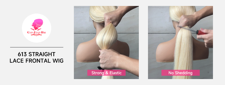 Blonde Bone Straight - 360 Pre Plucked Full Lace Frontal Human Hair Wig