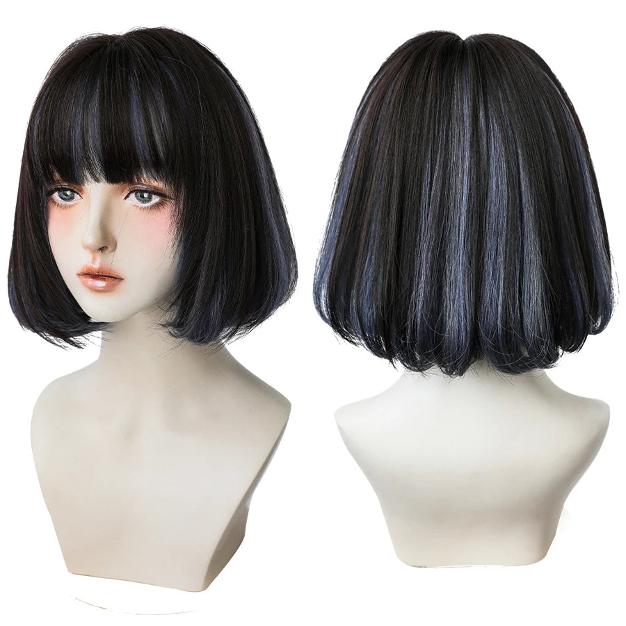 Short Bob Synthetic Wig - Various Colors Available