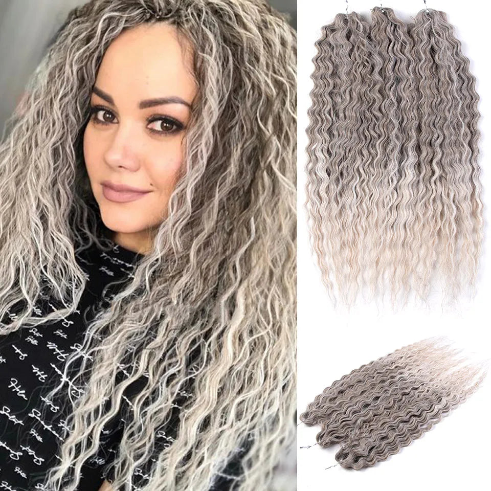 Water Wave Synthetic Crochet Hair - Various Colors Available