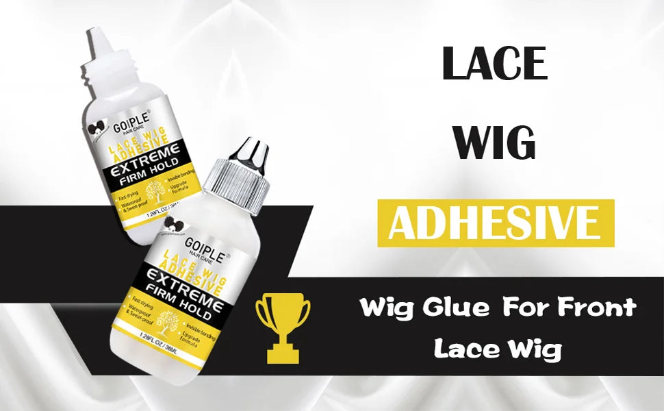 GOIPLE 12pcs Wig Installation Kit Set -  Waterproof Adhesive Wig Glue and Remover, Melting Holding Spray for Lace Front Styling