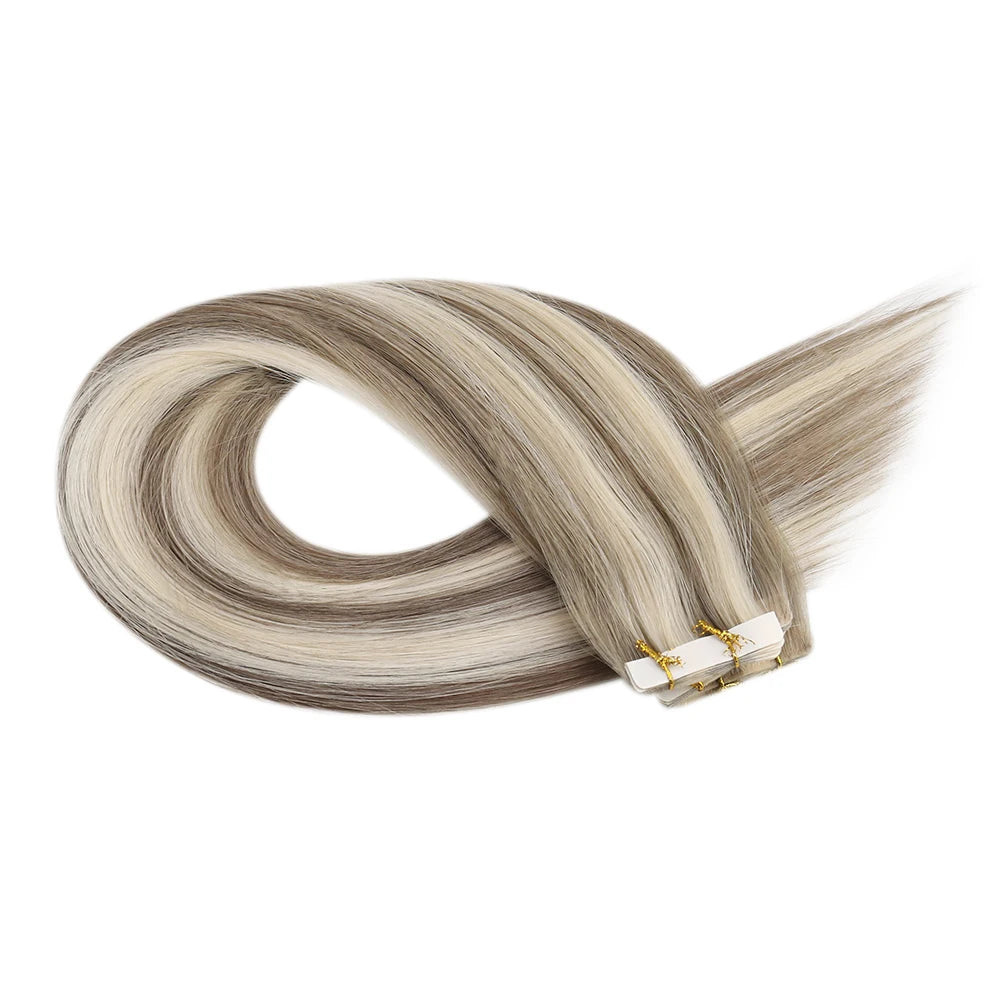 Invisible Seamless Skin Weft Injection Virgin Human Hair Tape In