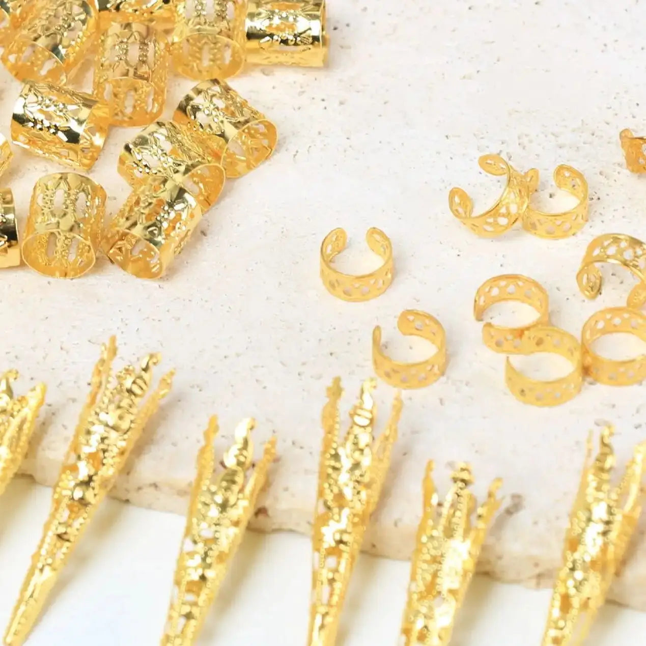50pcs Personalized Combination Rings Clips