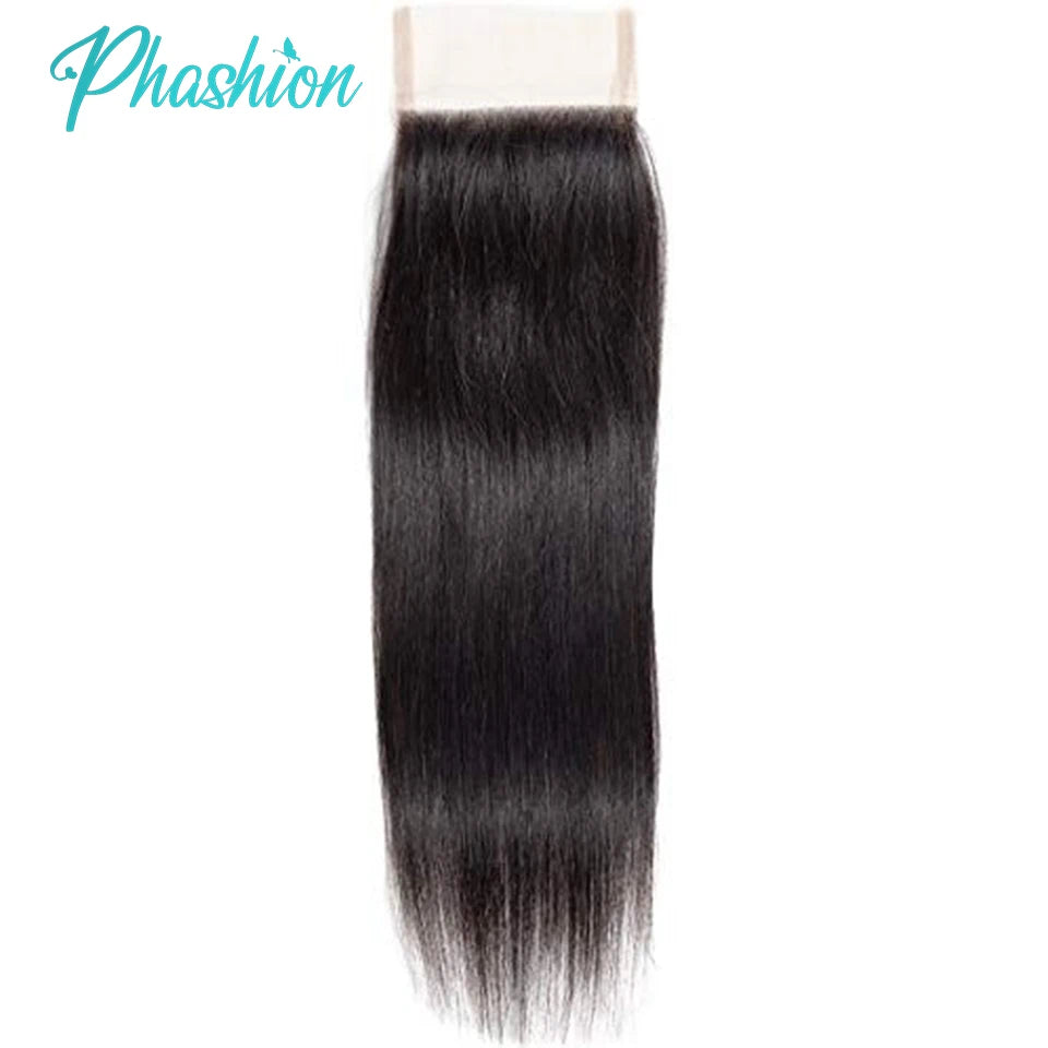 Straight Lace Pre Plucked Swiss HD Transparent Closure 5x5, 4x4 100% Human Hair
