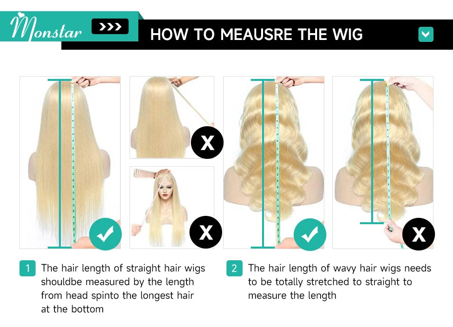 Dark Root 1B 613 Ombre Blonde13 Brazilian Straight  - Full Lace Front Human Hair Wig