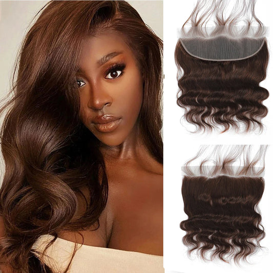 Remy Brazilian Body Wave Human Hair Lace Frontal With Baby Hair - Various Options Available