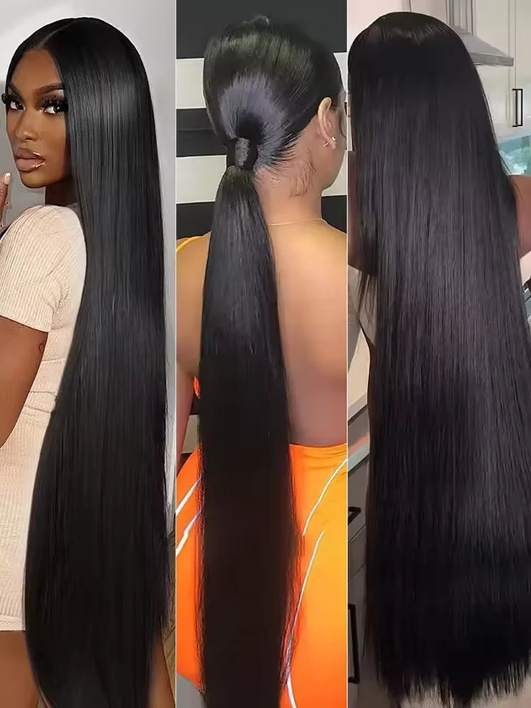 30 40 Inch Bone Straight 100% Bundles Deal Brazilian Virgin Human Hair