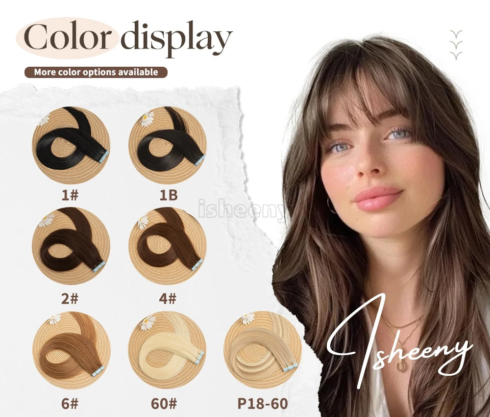PU Skin Weft Invisible Tape-Ins Human Hair