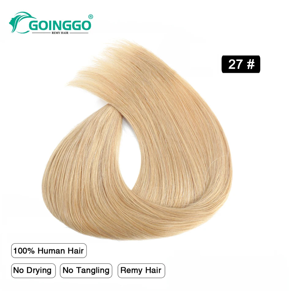 Straight V Part Human Hair Wig - Various Colors Available