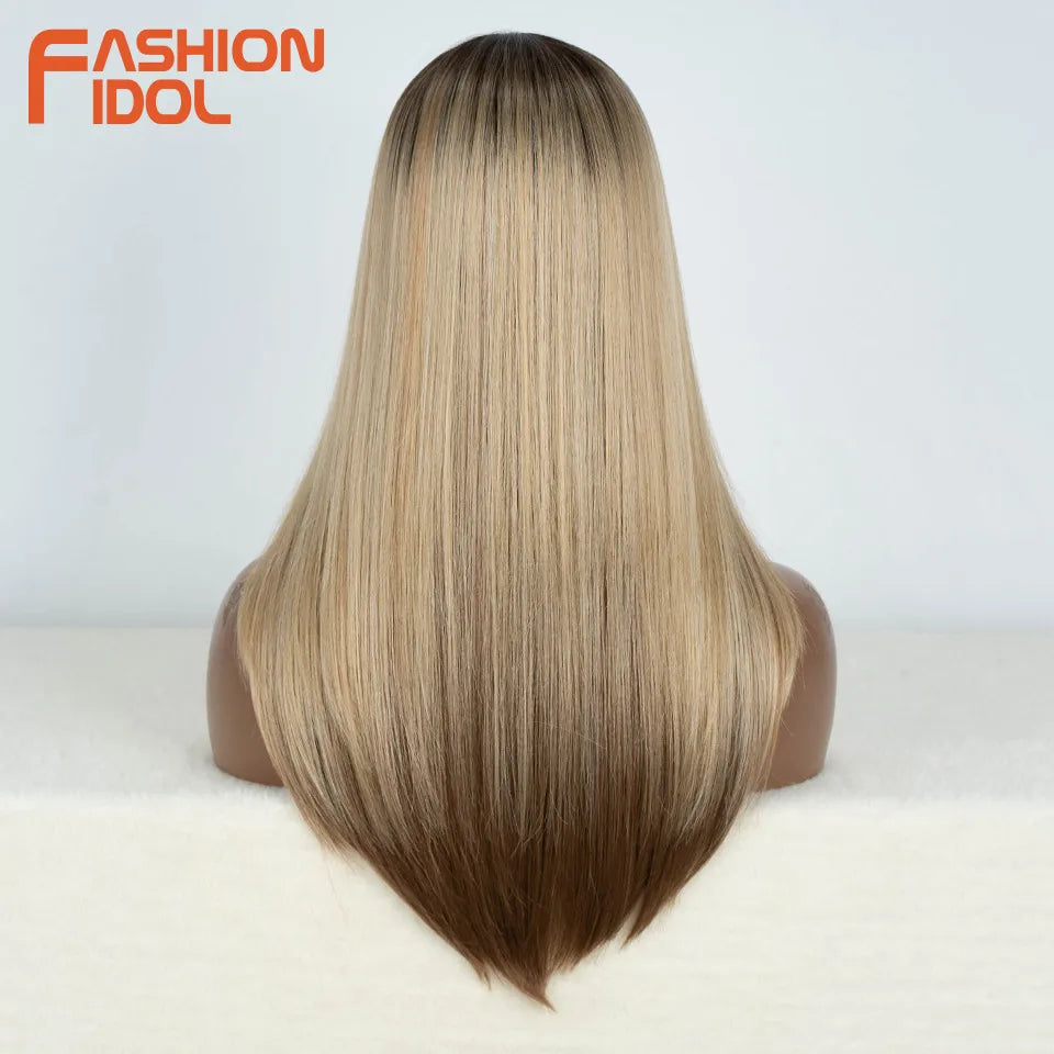 14 Inch Lace Front Wig Synthetic Hair - Various Colors Available