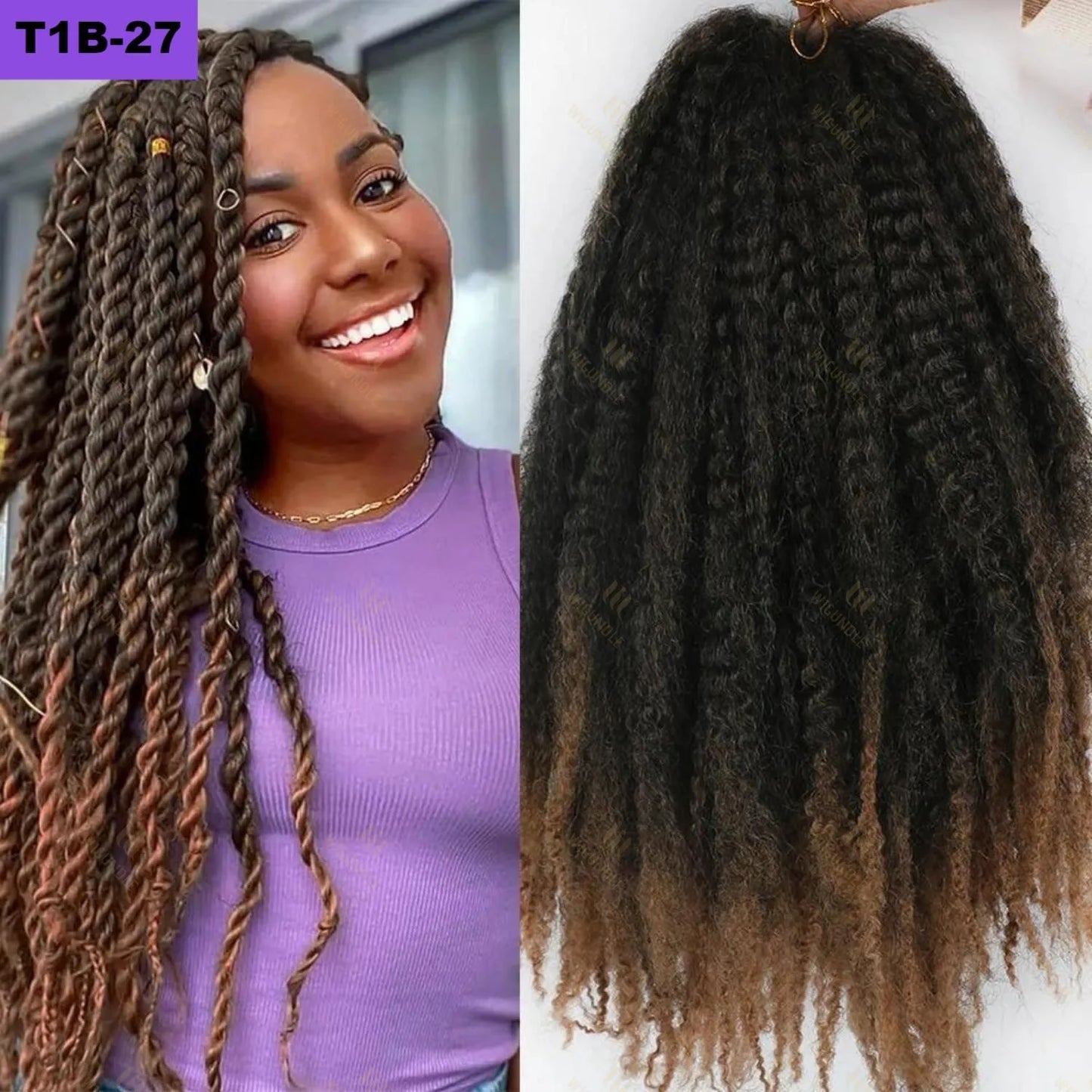 Marley Twists Synthetic Braiding/Crochet Hair - Various Colors Available