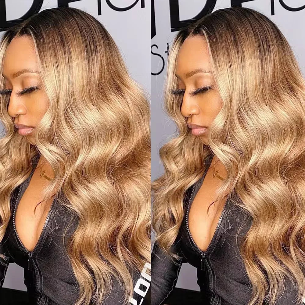 Ombre Blonde Body Wave Bundles - Brazilian Remy 100% Unprocessed Human Hair