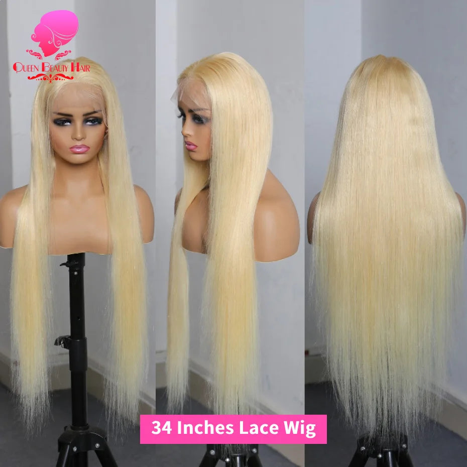 Blonde Bone Straight - 360 Pre Plucked Full Lace Frontal Human Hair Wig