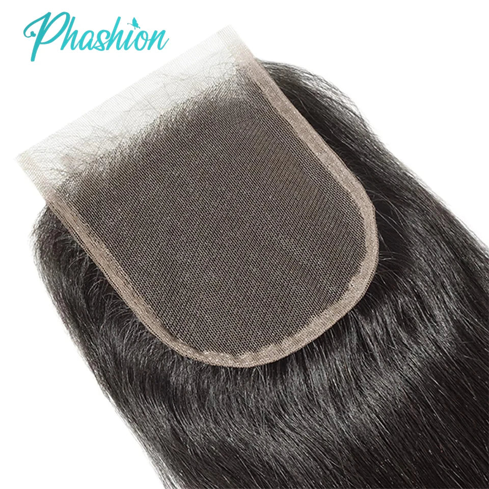 Straight Lace Pre Plucked Swiss HD Transparent Closure 5x5, 4x4 100% Human Hair