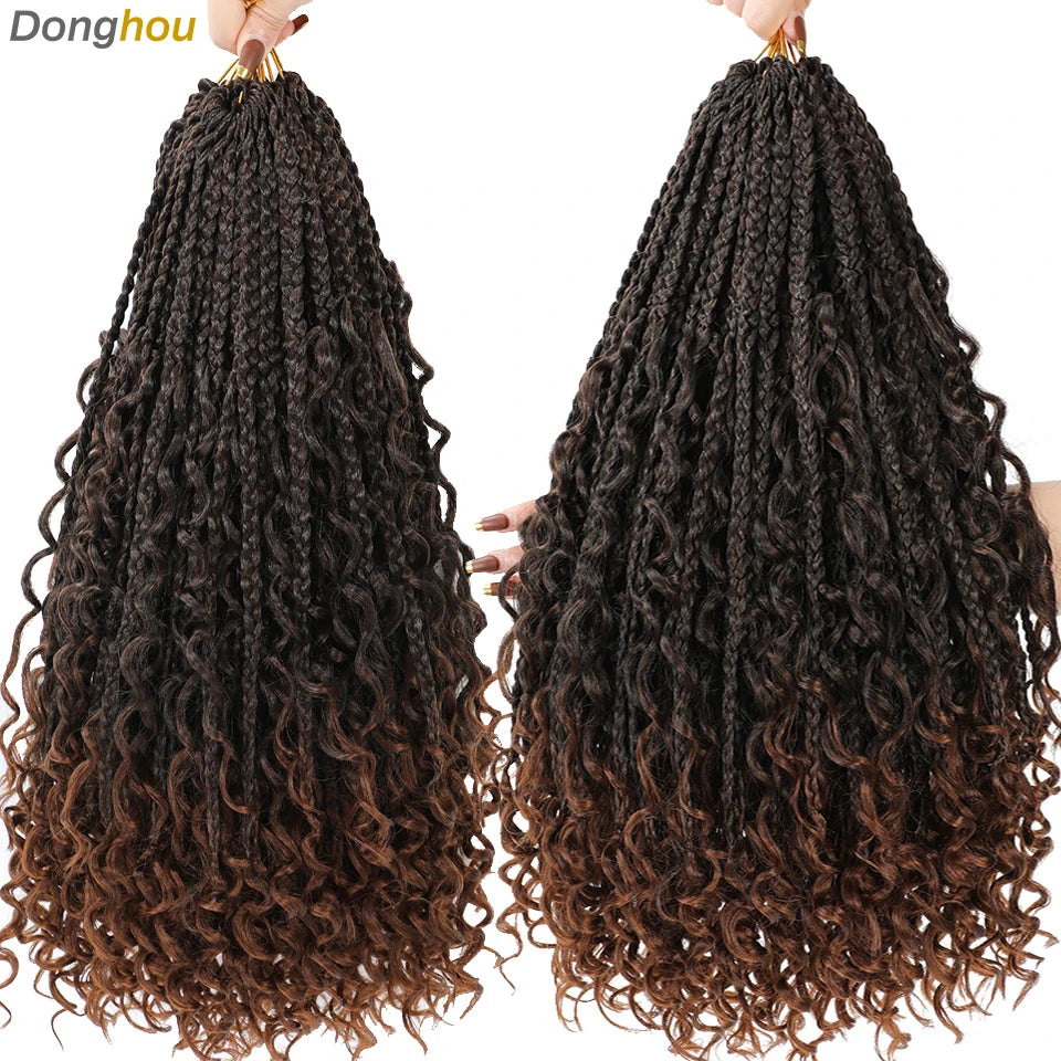 Boho Box Braids Synthetic Crochet Hair