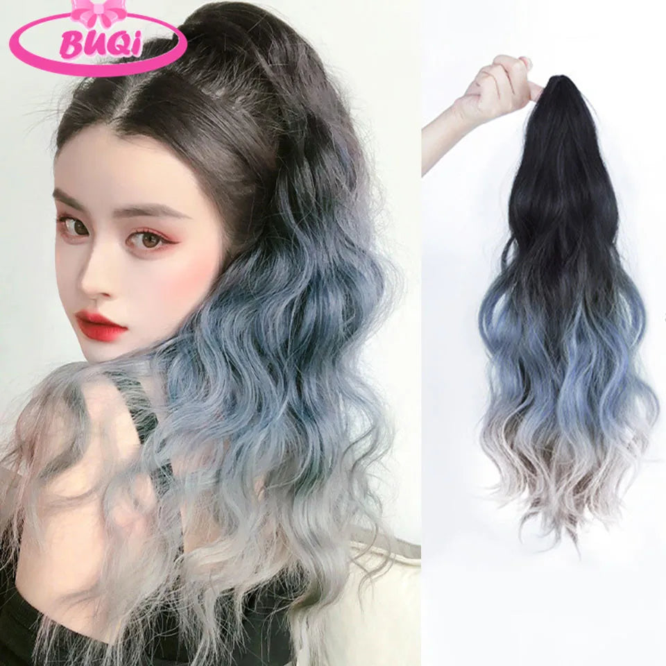Body Wave Claw Clip On Synthetic Ponytails - Various Options Available