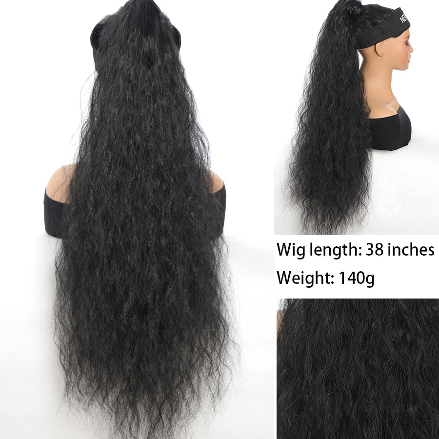 Synthetic Claw Clip In Short Curly Ponytails