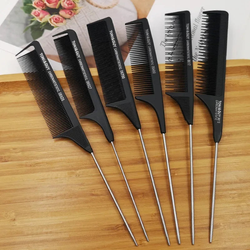 Professional Hair Tail Stainless Steel Styling Combs - Sold Separately
